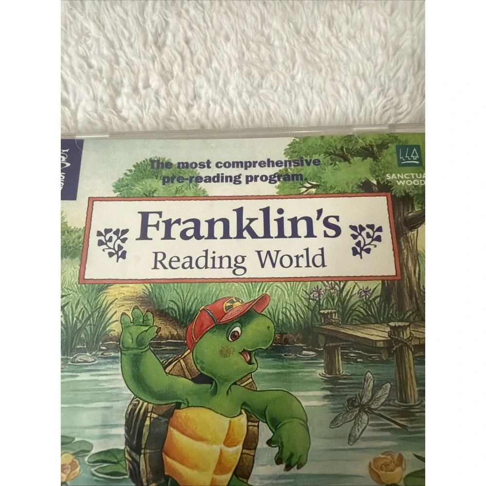 1995 Franklins Reading World PC CD ROM Reading Education Turtles WIN CIB
